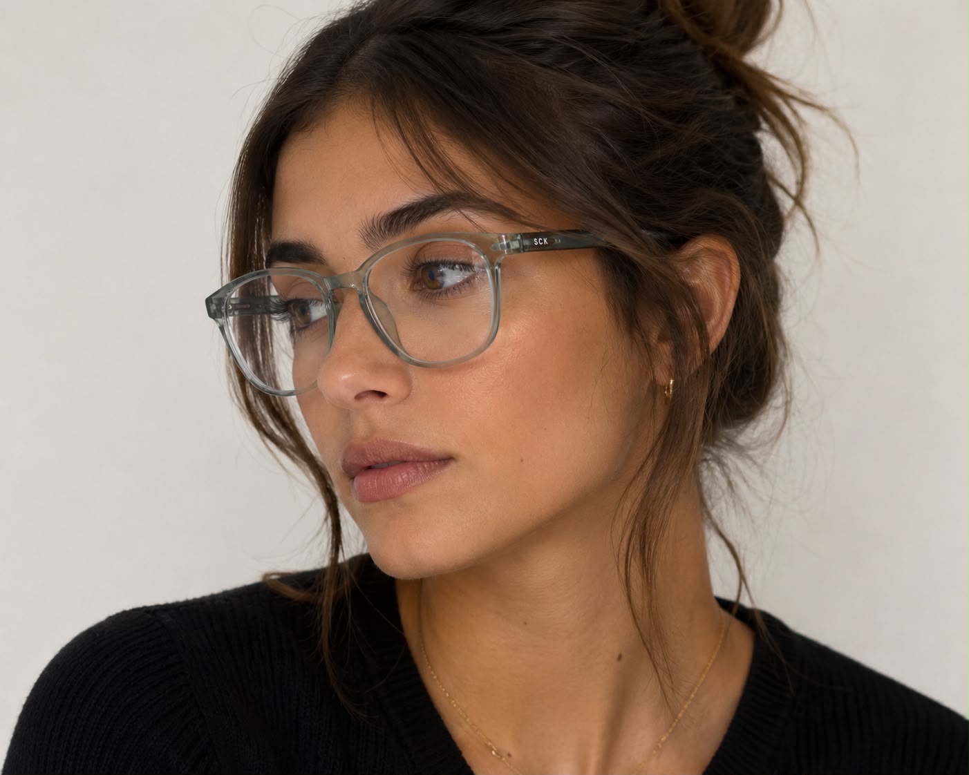 SCK Classic Square Eyeglasses – Crystal Sage