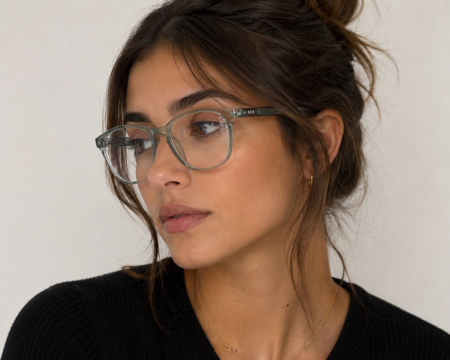 SCK Classic Square Eyeglasses – Crystal Sage