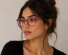 SCK Classic Square Eyeglasses – Crystal Pink