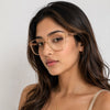 SCK Classic Square Eyeglasses – Crystal Brown