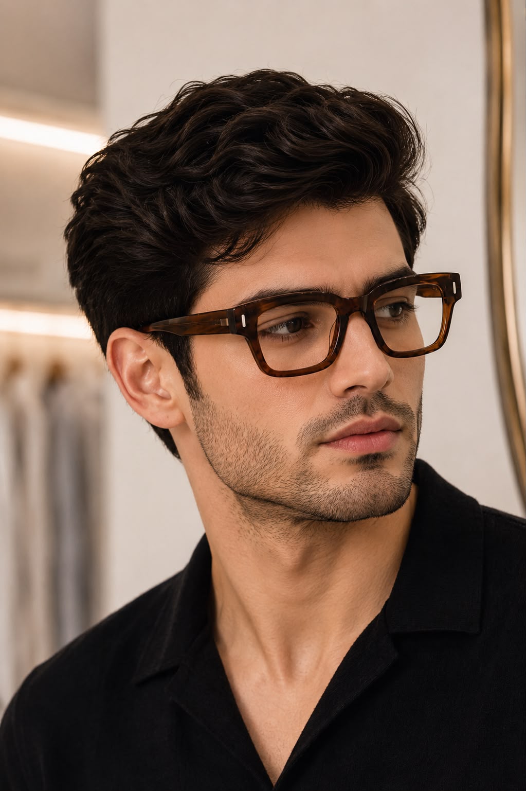 SCK Bold Square Eyeframes– Dark Tortoise