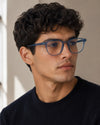 SCK Classic Square Eyeglasses – Crystal Blue